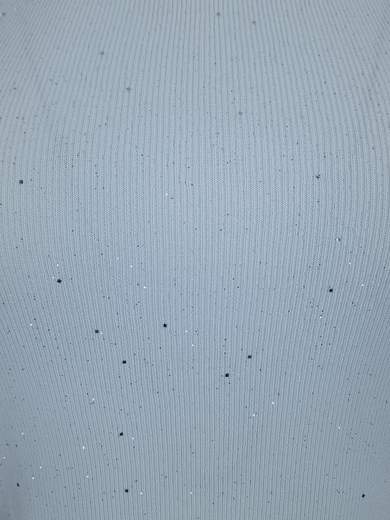 Glittery Tank Top with Boat Neck and Stretch Fabric