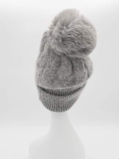 Cappello Invernale Donna Con Pompon Elegante