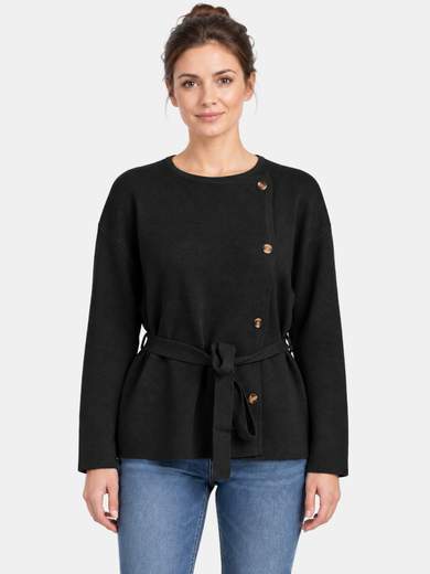Intreccio Cardigan incrociato in punto Roma CE4170