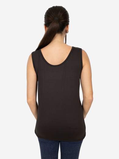 Canotta Donna Curvy Oversize a Spalla Larga in Viscosa Elasticizzata