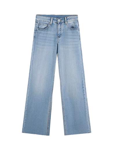 Jeans Donna Gamba Larga Mom Fit – Miss Bonbon