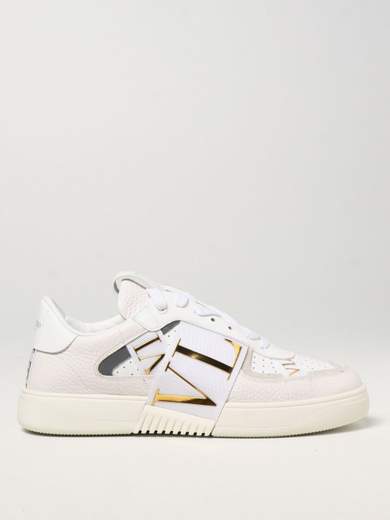 Valentino Sneakers In Vitello E Nastri Eco Pelle Donna VWOSOV66KIGV22