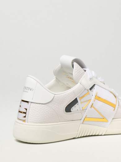 Valentino Sneakers In Vitello E Nastri Eco Pelle Donna VWOSOV66KIGV22