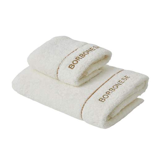 BORBONESE ASCIUGAMANI 1+1 BIANCHERIA DA BAGNO - FINE OP ASCIUGAMANI 1+1