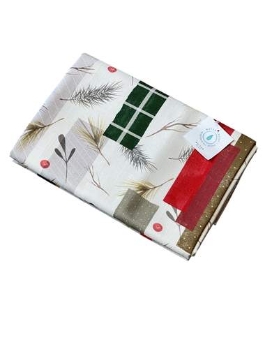 MAISON SUCREE TOVAGLIA BIANCHERIA TAVOLA - NASTRINI NATALIZI X6