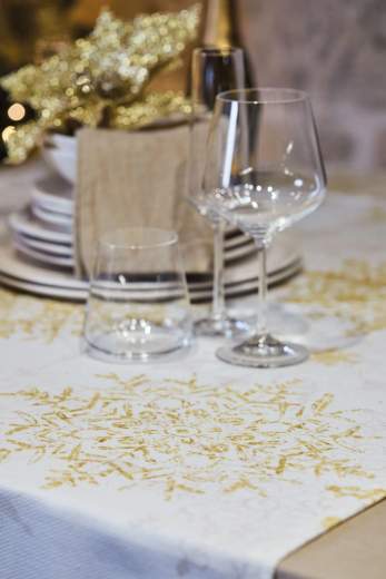 MAISON SUCREE TOVAGLIA BIANCHERIA TAVOLA - CUORI DI CRISTALLO X8