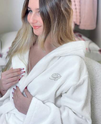 BLUMARINE  ACCAPPATOIO BIANCHERIA BAGNO - RISVEGLIO ACCAPPATOIO