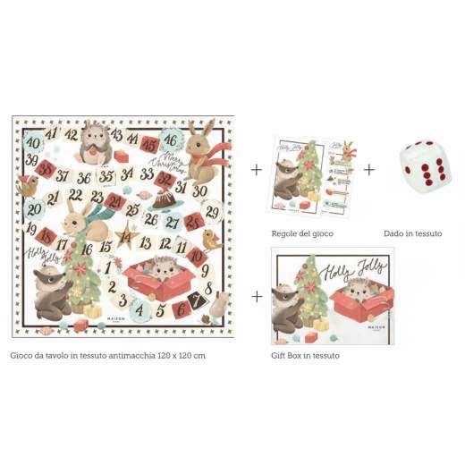 MAISON SUCREE TOVAGLIE BIANCHERIA TAVOLA - GIOCARELLI GIOCO DELL'OCA