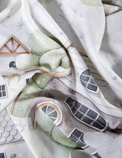MAISON SUCREE RUNNER BIANCHERIA TAVOLA - BORGO NATALE RUNNER