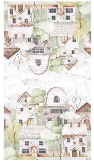 MAISON SUCREE TOVAGLIA BIANCHERIA TAVOLA - BORGO NATALE X6