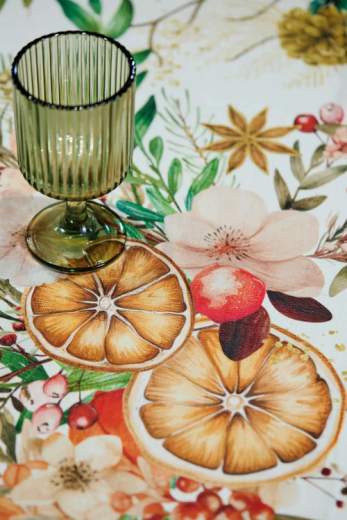 MAISON SUCREE TOVAGLIA BIANCHERIA TAVOLA - ARANCIA E CANNELLA TOVAGLIA X18