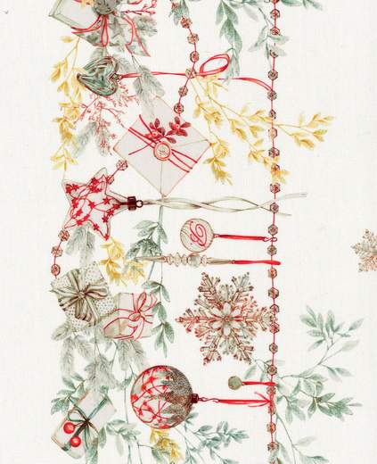 BLUMARINE  TOVAGLIA BIANCHERIA TAVOLA - BIANCO NATALE RUNNER