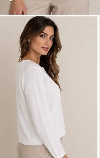Cardigan Donna Maria Bellentani in Viscosa con Bottone