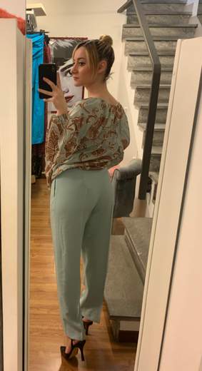 Pantaloni Viscosa A Sigaretta Kartika