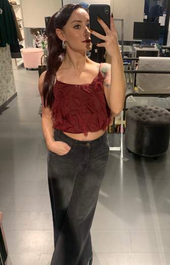 Top Tulle Bordeaux Much Money