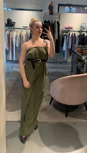 Tuta Over Tencell Verde Kiki Six