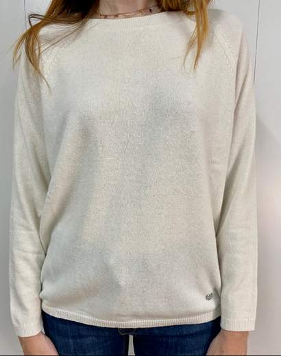 Maglia Girocollo In Cashmere Kartika