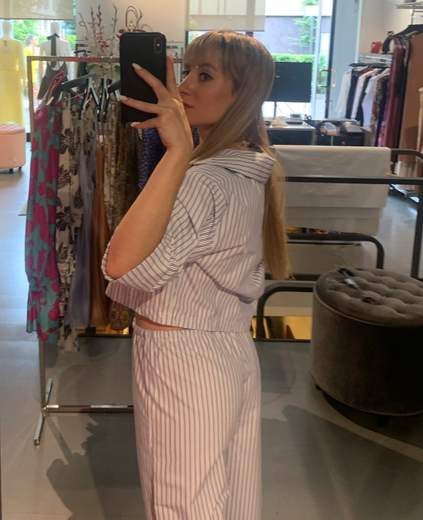 Camicia Corta A Righe Kiki Six