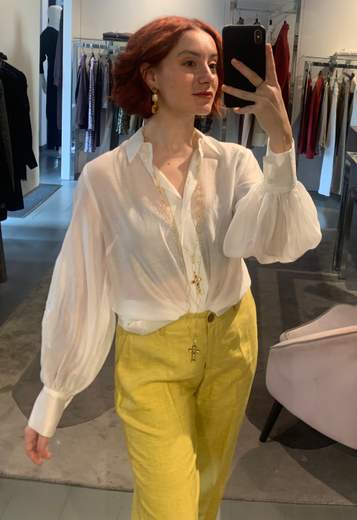 Camicia Voile Lyocell Maniche Ampie Kartika