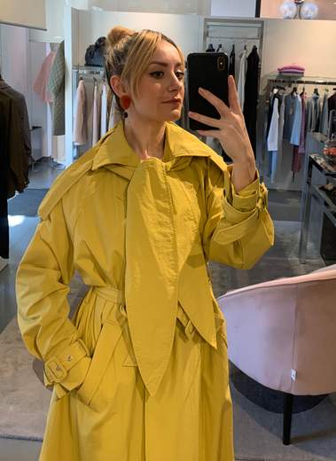 Trench Classico Con Cappuccio Veronique Roses