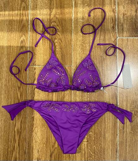 Bikini Fiore Con Applicazione Coppa Free Beach