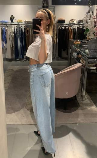 T Shirt Crop Con Swarosky Much Money