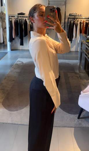 Camicia Crop Seta Kartika