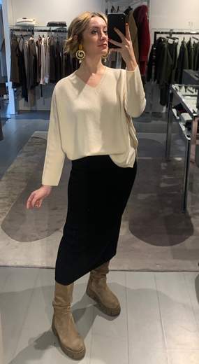 Gonna A Tubino In Pura Lana Duda