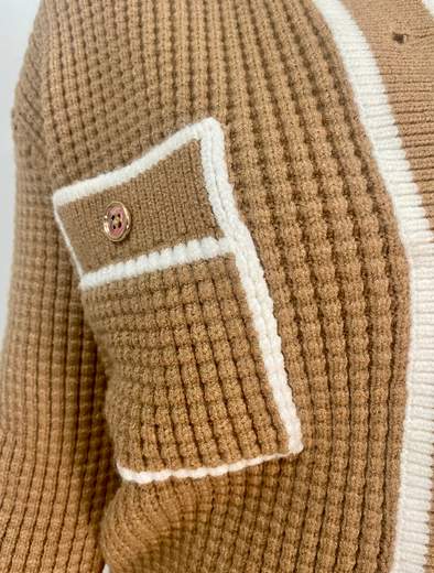 Giacchina In Maglia Con Bottoni Oro Maryley