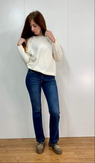 Maglia Girocollo In Cashmere Kartika