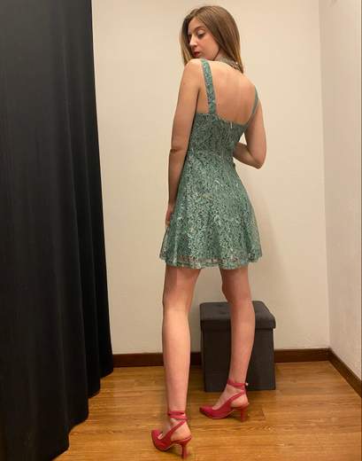 Mini Abito Pizzo Koralline