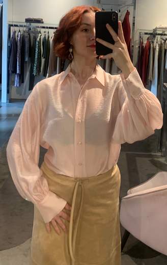 Camicia Voile Lyocell Maniche Ampie Kartika