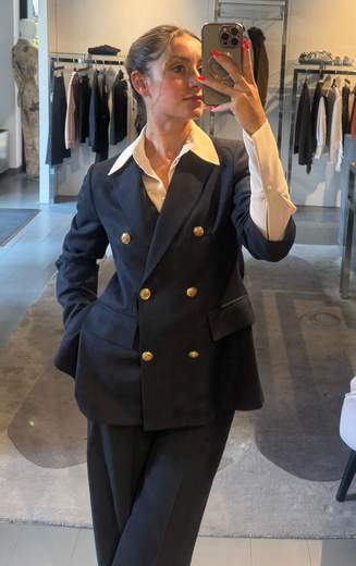 Tailleur Quadro Giacca e Pantalone Largo Kartika