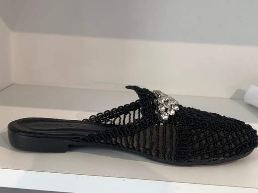 Ciabattina In Rafia Gioiello Divine Follie