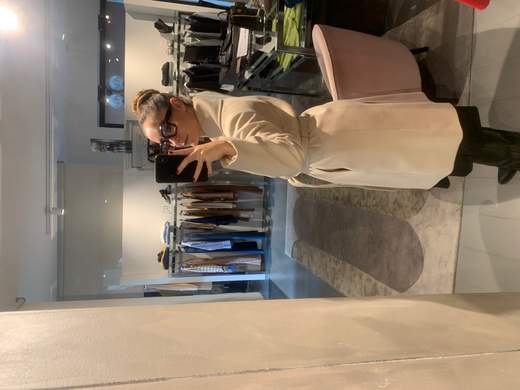 Cappotto Vestaglia In Panno Misto Lana Kartika