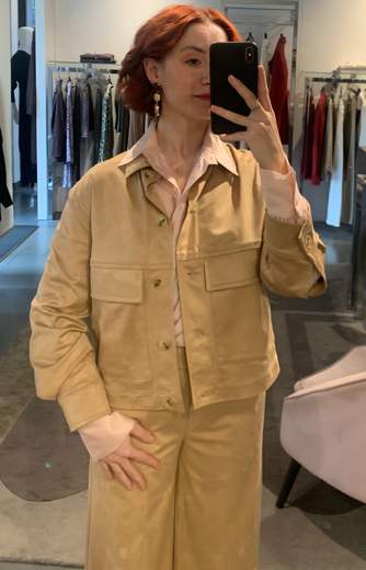 Giubbotto In Fintapelle Scamosciata Kartika