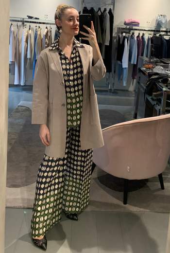 Giaccone In Renna Fango Veronique Roses