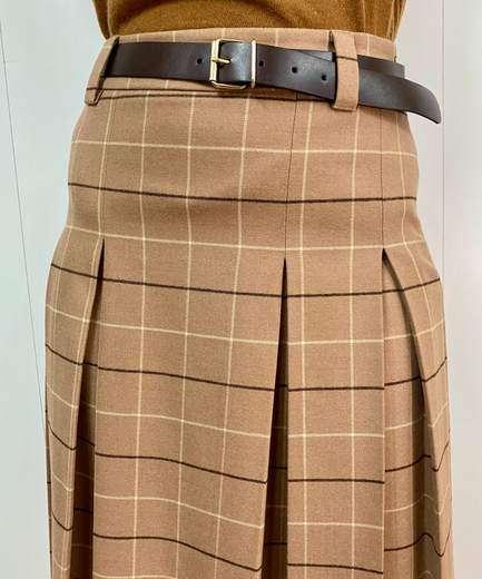 Gonna Quadri Pieghe Kartika