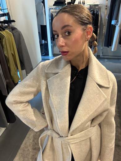 Cappotto Double MIsto Lana Con Spacchi Kartika