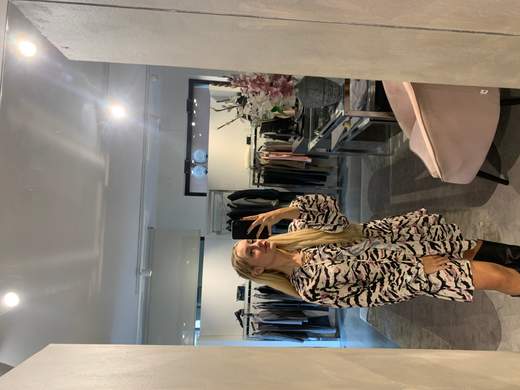 Mini Abito Zebrato Con Rouge Vicky Mood