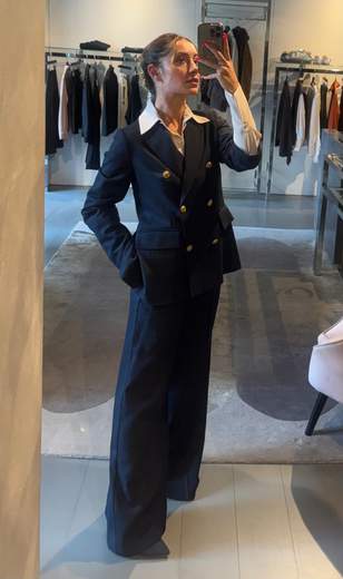 Tailleur Quadro Giacca e Pantalone Largo Kartika