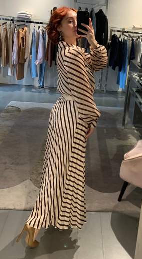 Gonna Plisse A Righe Giorgia Plus