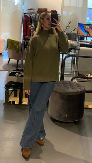 Jeans Largo Stinto Blu Kiki Six