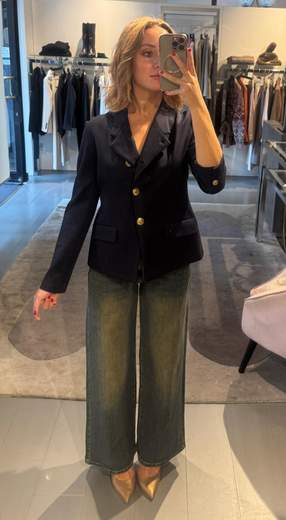 Blazer Gessato Monopetto Kartika
