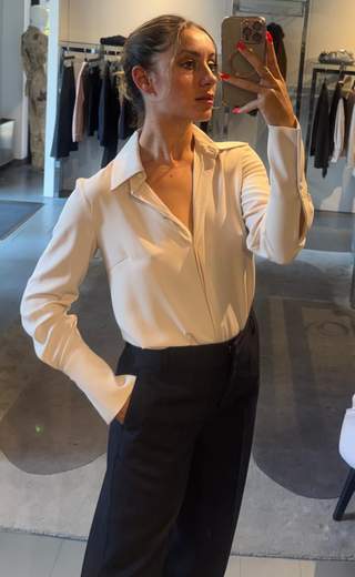 Camicia Crop Seta Kartika