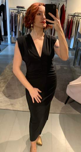 Abito Tubino Tessuto Tecnico Veronique Roses