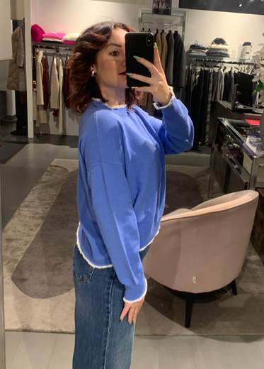 Maglia Tinta Unita Con Bordino Boeme