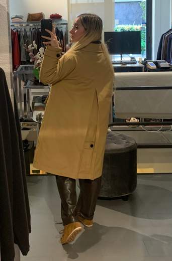 Cappottino Imbottito Colore Senape Veronique Roses