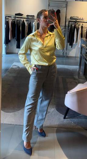 Pantalone Cigarette Flanella Fantasia Kartika
