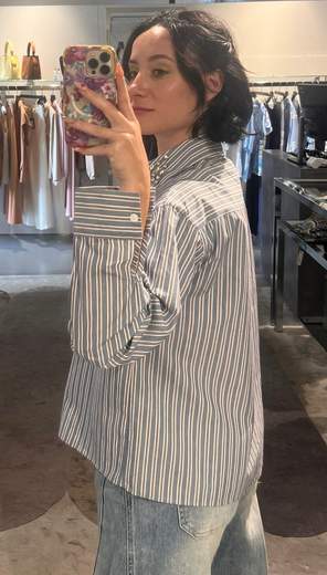 Camicia Color Jeans Con Swarosky Much Money